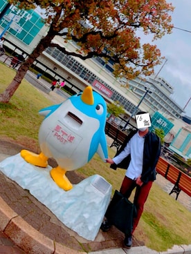 「Right-on（ライトオン）のアイテム（ライダースジャケット）」を使った、ナオトさん（メンズ・158cm）の春コーディネート