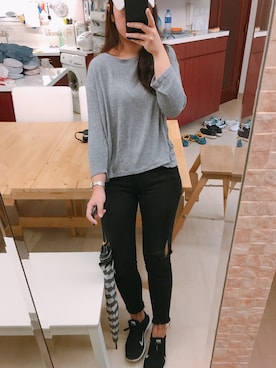 「Nike flyknit」｜ellywcy さん（レディース・164cm）の夏コーディネート