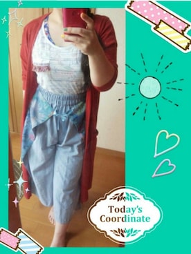 「チチカカ」｜「アイテム（アンサンブル）」を使った、おいがつおさん（レディース・150cm）の夏コーディネート