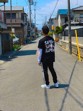 「UNDEFEATED （アンディフィーテッド）のアイテム（キャップ）」を使った、虎雅さん（メンズ・172cm）の冬コーディネート