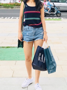 「ALDO（アルド）のアイテム（ショルダーバッグ）」を使った、Rose🥀さん（レディース・160cm）の夏コーディネート