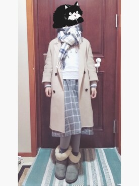 「Supreme.La.La.（シュープリームララ）のアイテム（ニット/セーター）」を使った、- MirrorMoon-さん（レディース・160cm）の冬コーディネート