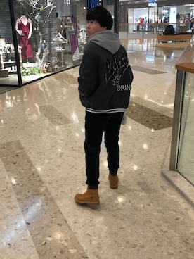 「LAP（ラップ）のアイテム」を使った、火星边边さん（レディース・160cm）の冬コーディネート