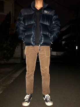 「BARENA（バレナ）のアイテム」を使った、エジイさん（メンズ・172cm）の冬コーディネート