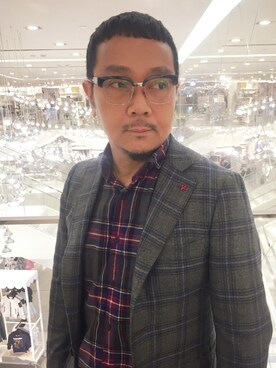 「ISAIA（イザイア）のアイテム」を使った、groon🌱さん（メンズ・170cm）の春コーディネート