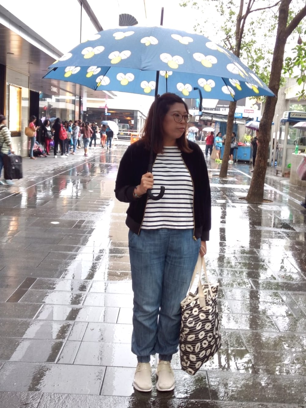 「MUJI Laboのアイテム（Tシャツ/カットソー、その他）」を使った、groon🌱さん（レディース・162cm）の春コーディネートの1枚目の写真