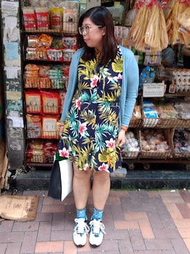 「stradivarius（ストラディバリウス）のアイテム（ワンピース/ドレス）」を使った、groon🌱さん（レディース・162cm）の夏コーディネート