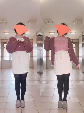 「ORiental TRaffic（オリエンタルトラフィック）のアイテム（ローファー）」を使った、Candiceさん（レディース・166cm）の冬コーディネート