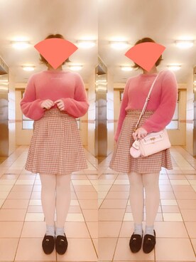 「ORiental TRaffic（オリエンタルトラフィック）のアイテム（ローファー）」を使った、Candiceさん（レディース・166cm）の冬コーディネート
