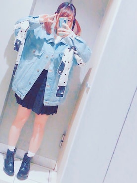 「ヤンチャ」｜「アイテム（ジャケット/アウター）」を使った、Mさん（レディース・153cm）の冬コーディネート