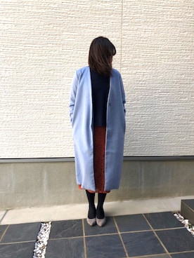 「KOBE LETTUCE（コウベレタス）のアイテム（その他アウター）」を使った、まこさん（レディース・164cm）の冬コーディネート