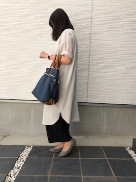 「仕事コーデ」｜「アイテム（その他）」を使った、まこさん（レディース・164cm）の夏コーディネート