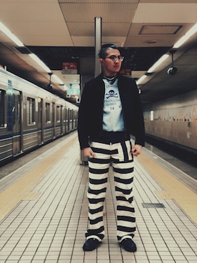 「アメカジスタイル」｜「アイテム（スウェット）」を使った、Daiki Miharaさん（メンズ・173cm）の冬コーディネート