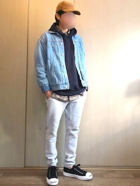 「JOURNAL STANDARD relume（ジャーナルスタンダード　レリューム）のアイテム（デニムジャケット）」を使った、ⓨⓤ-ⓨⓐ.さん（メンズ・165cm）の秋コーディネート
