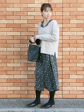 NAGASE RIRIKAさん（レディース・160cm）の秋コーディネート