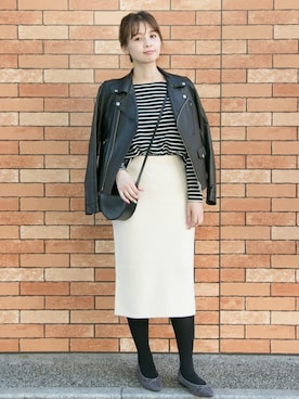 「SUPP.（サップ）のアイテム」を使った、NAGASE RIRIKAさん（レディース・160cm）の秋コーディネート