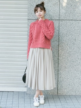 NAGASE RIRIKAさん（レディース・160cm）の秋コーディネート