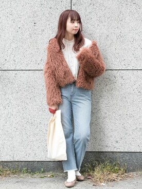 NAGASE RIRIKAさん（レディース・160cm）の冬コーディネート