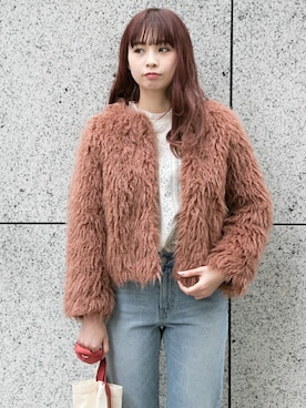 NAGASE RIRIKAさん（レディース・160cm）の冬コーディネート