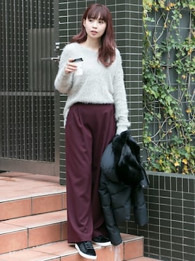 NAGASE RIRIKAさん（レディース・160cm）の冬コーディネート