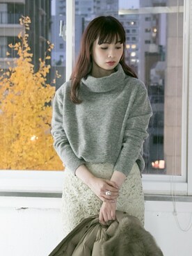 NAGASE RIRIKAさん（レディース・160cm）の冬コーディネート