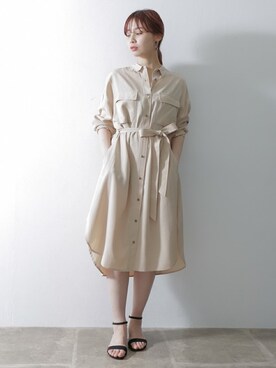 NAGASE RIRIKAさん（レディース・160cm）の春コーディネート