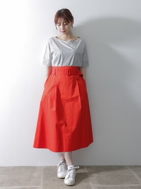 NAGASE RIRIKAさん（レディース・160cm）の春コーディネート