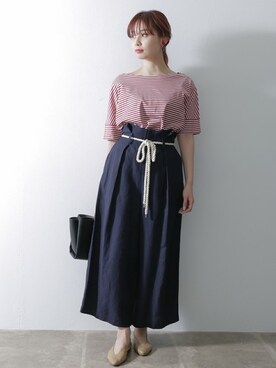 NAGASE RIRIKAさん（レディース・160cm）の春コーディネート