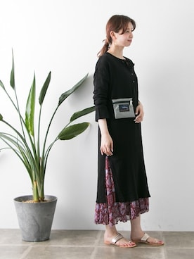 「URBAN RESEARCH（アーバンリサーチ）のアイテム（チュニック）」を使った、NAGASE RIRIKAさん（レディース・160cm）の夏コーディネート