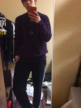 田中マルクスさん（メンズ・169cm）の冬コーディネート