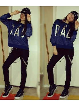 「Rue21のアイテム（バックパック/リュック、ベージュ系）」を使った、Paulina Sjöbergさん（レディース・175cm）の夏コーディネート