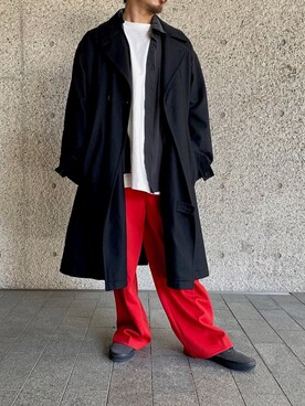 「FLAGSTUFF（フラグスタフ）のアイテム（ジャケット/アウター）」を使った、t.m.s.kさん（メンズ・168cm）の春コーディネート