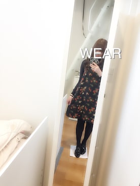 「CASIO」｜「アイテム（パンプス）」を使った、Sachiさん（レディース・159cm）の冬コーディネート