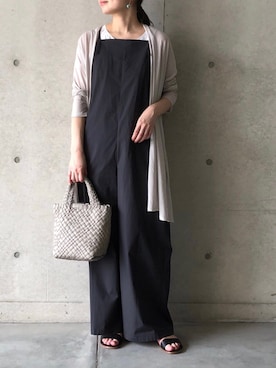 「BEARDSLEY（ビアズリー）のアイテム（オールインワン・サロペット）」を使った、mayuko.iさん（レディース・162cm）の春コーディネート