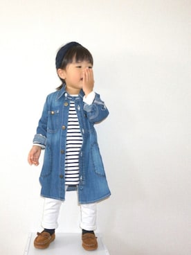 「アイテム（ワンピース/ドレス）」を使った、kaoooyunaさん（キッズ・90cm）の秋コーディネート