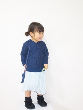 「next（next）のアイテム（ブルゾン）」を使った、kaoooyunaさん（キッズ・90cm）の春コーディネート