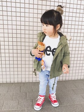 kaoooyunaさん（キッズ・90cm）の春コーディネート