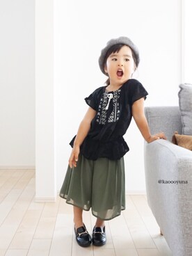 kaoooyunaさん（キッズ・100cm）の秋コーディネート