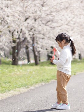 kaoooyunaさん（キッズ・100cm）の春コーディネート