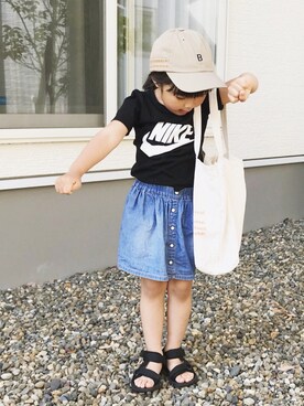 「AVAN LILY（アヴァンリリィ）のアイテム」を使った、kaoooyunaさん（キッズ・100cm）の夏コーディネート