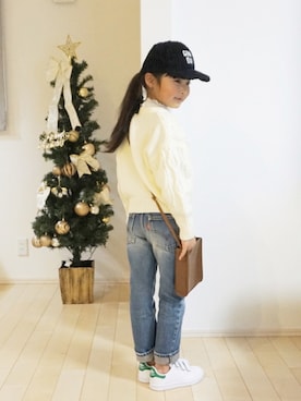 「CLEA（クレア）のアイテム」を使った、kaoooyunaさん（キッズ・120cm）の冬コーディネート