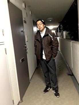 「URBAN RESEARCH（アーバンリサーチ）のアイテム（ニットキャップ/ビーニー）」を使った、gosgoslavioさん（メンズ・166cm）の冬コーディネート