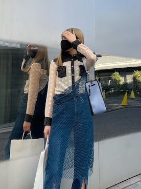 「大学生コーデ」｜「アイテム（その他トップス）」を使った、Haruさん（レディース・161cm）の夏コーディネート