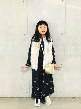 「A part by（アパートバイ）のアイテム」を使った、Rin_rin_rin.さん（キッズ・128cm）の秋コーディネート