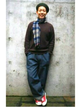 西田さん（メンズ・169cm）の冬コーディネート