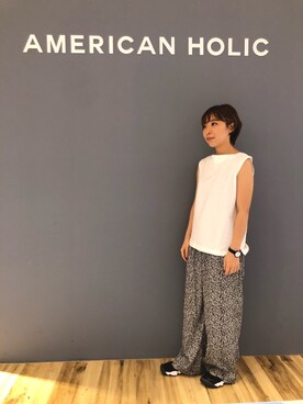 「AMERICAN HOLIC」｜KAMI2さん（レディース・152cm）の夏コーディネート
