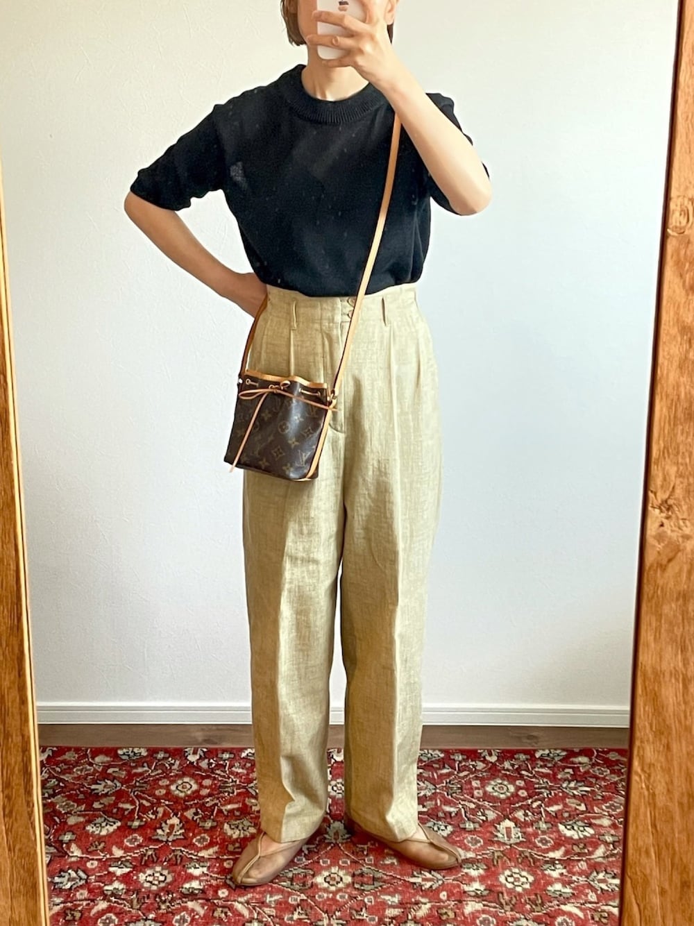 6（ロク）の「＜6(ROKU)＞BACK GOMU PANTS/パンツ ◇（その他