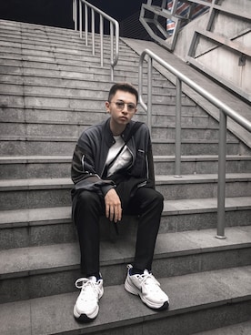 「Alien Evolution studio（エイリアンエボリューションスタジオ）のアイテム」を使った、Chang.さん（メンズ・175cm）の秋コーディネート