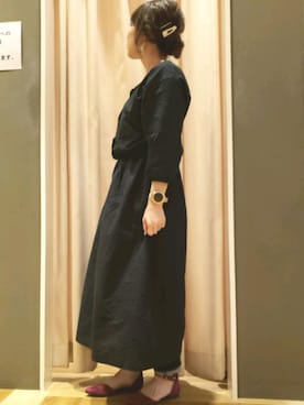 「スカラップ」｜「アイテム（パンプス）」を使った、harumiさん（レディース・153cm）の春コーディネート