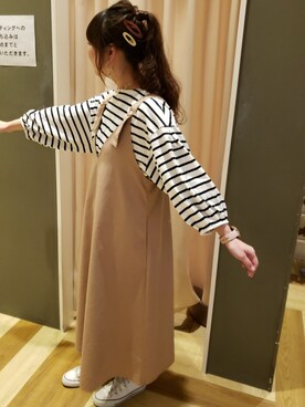 「CONVERSE（コンバース）のCONVERSE NEXTAR 110 OX（スニーカー）」を使った、harumiさん（レディース・153cm）の春コーディネート